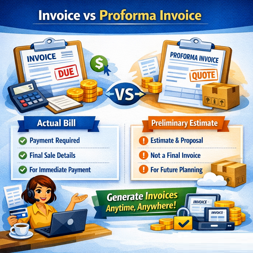 Invoice vs Proforma Invoice